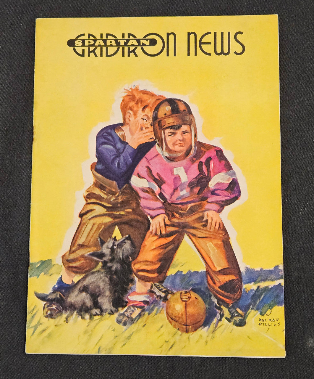 1939 Michigan State College 11/25/39 Vs. Temple Football Program Clean