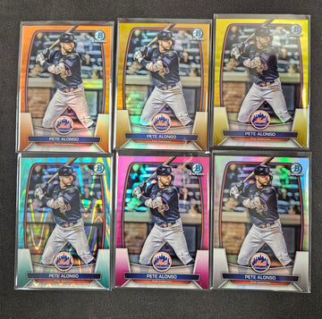 2023 Bowman Chrome Pete Alonso Rainbow Lot Of 6