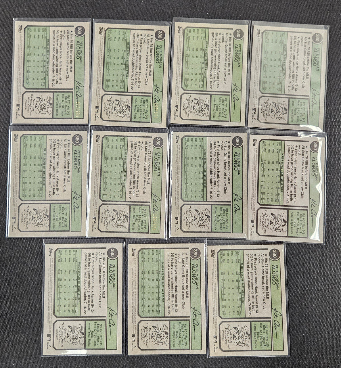 2023 Topps Heritage Pete Alonso Rainbow Lot Of 11