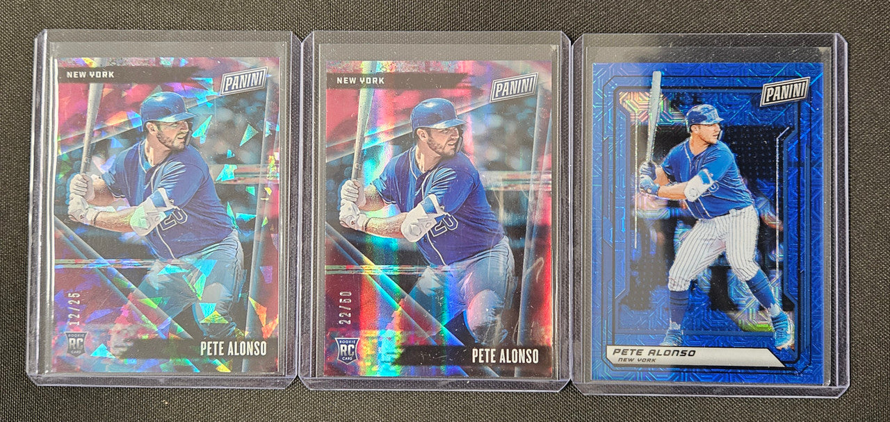2019 The National VIP/ Fathers Day Pete Alonso Rainbow Lot of 3