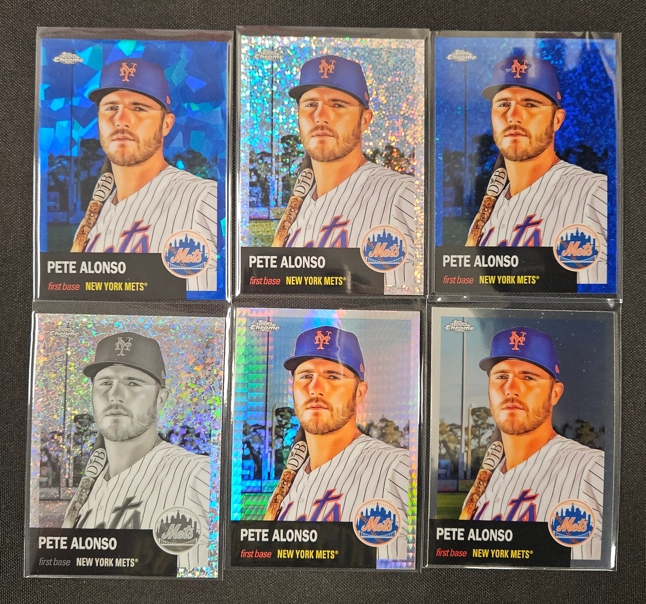 2022 Topps Chrome Pete Alonso Rainbow Lot Of 6