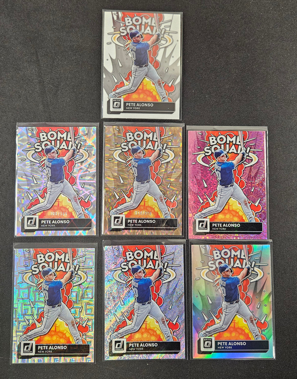 2022 Donruss/Optic Pete Alonso Rainbow Lot Of 7