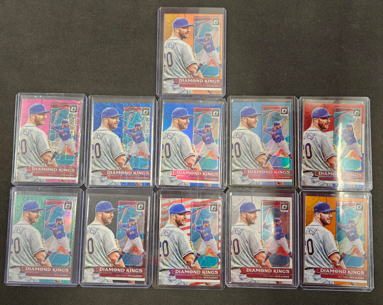 2022 Donruss/Optic Pete Alonso Diamond Kings Rainbow Lot Of 11