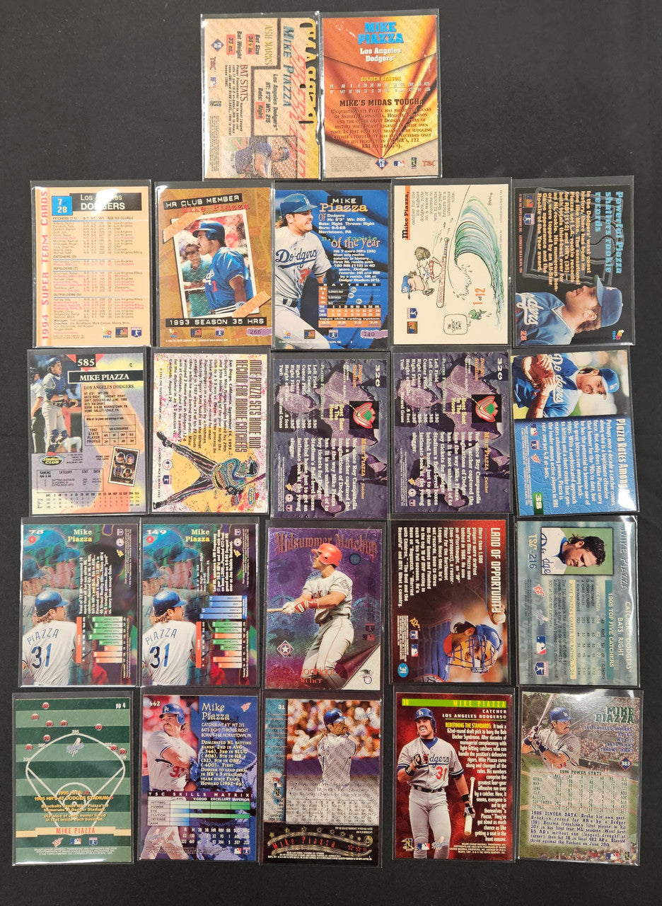 1993-1997 Topps Stadium Club Mike Piazza Members Only Lot Of 22