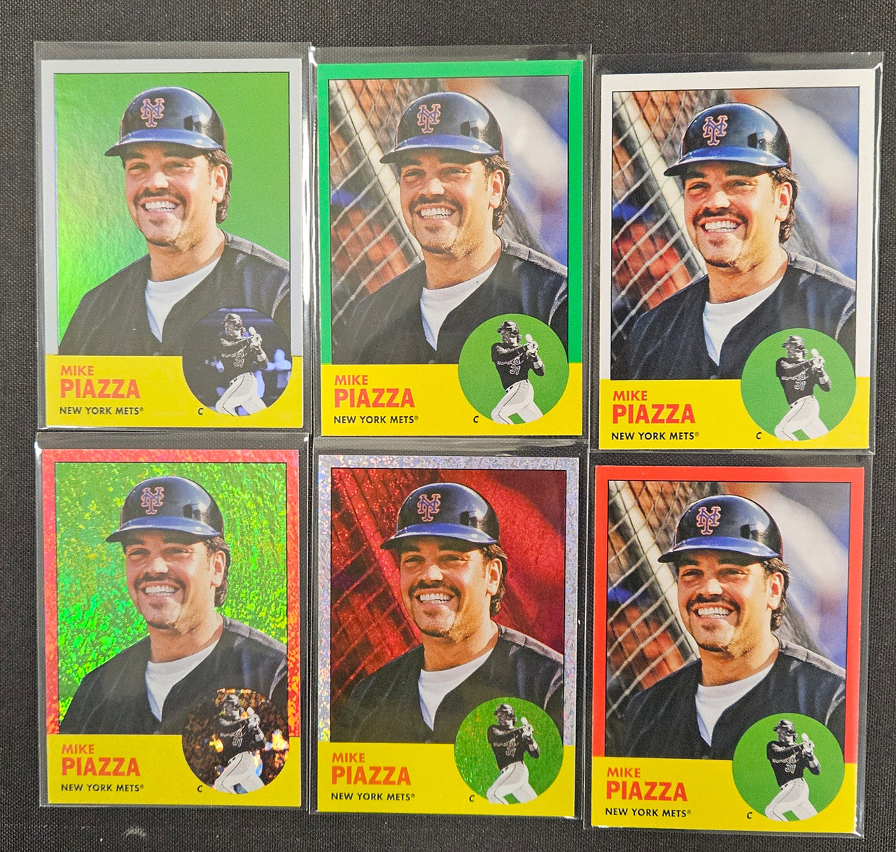 2022 Topps Archives Mike Piazza Rainbow Lot Of 6