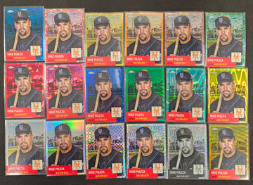 2022 Topps Chrome Platinum Anniversary Mike Piazza Rainbow Lot Of 18