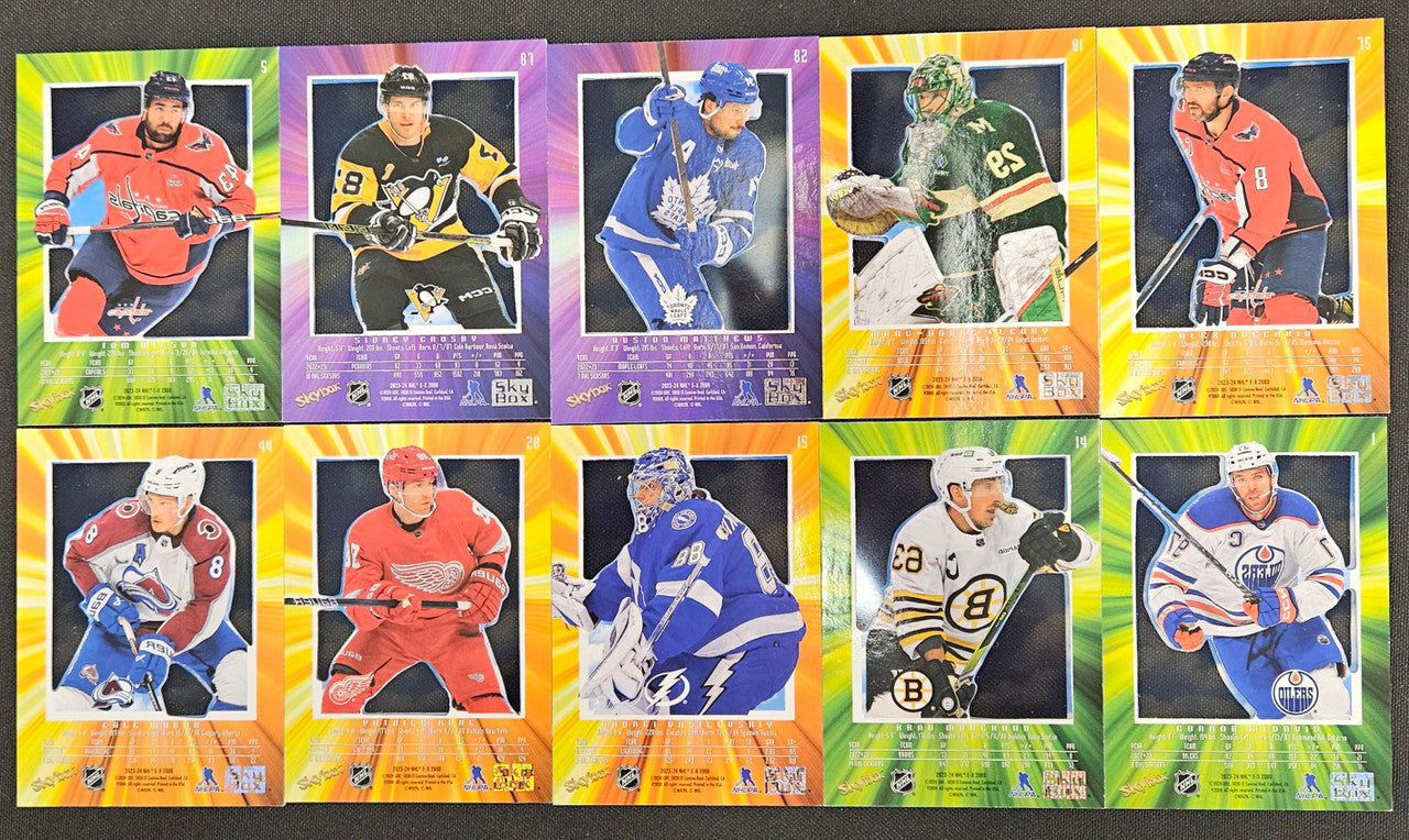 2023-24 Skybox E-X 2000 Hockey Near Complete Set 143/150 Bedard RC