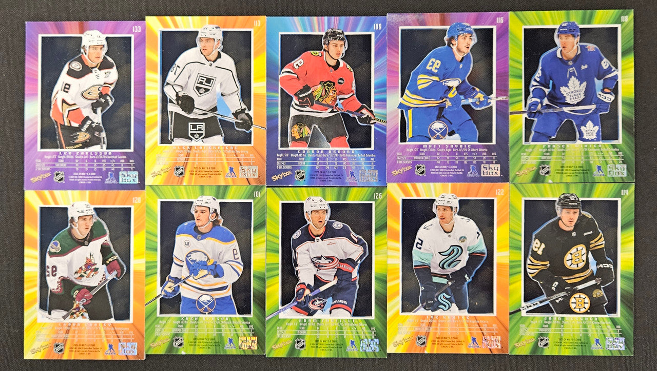 2023-24 Skybox E-X 2000 Hockey Near Complete Set 143/150 Bedard RC