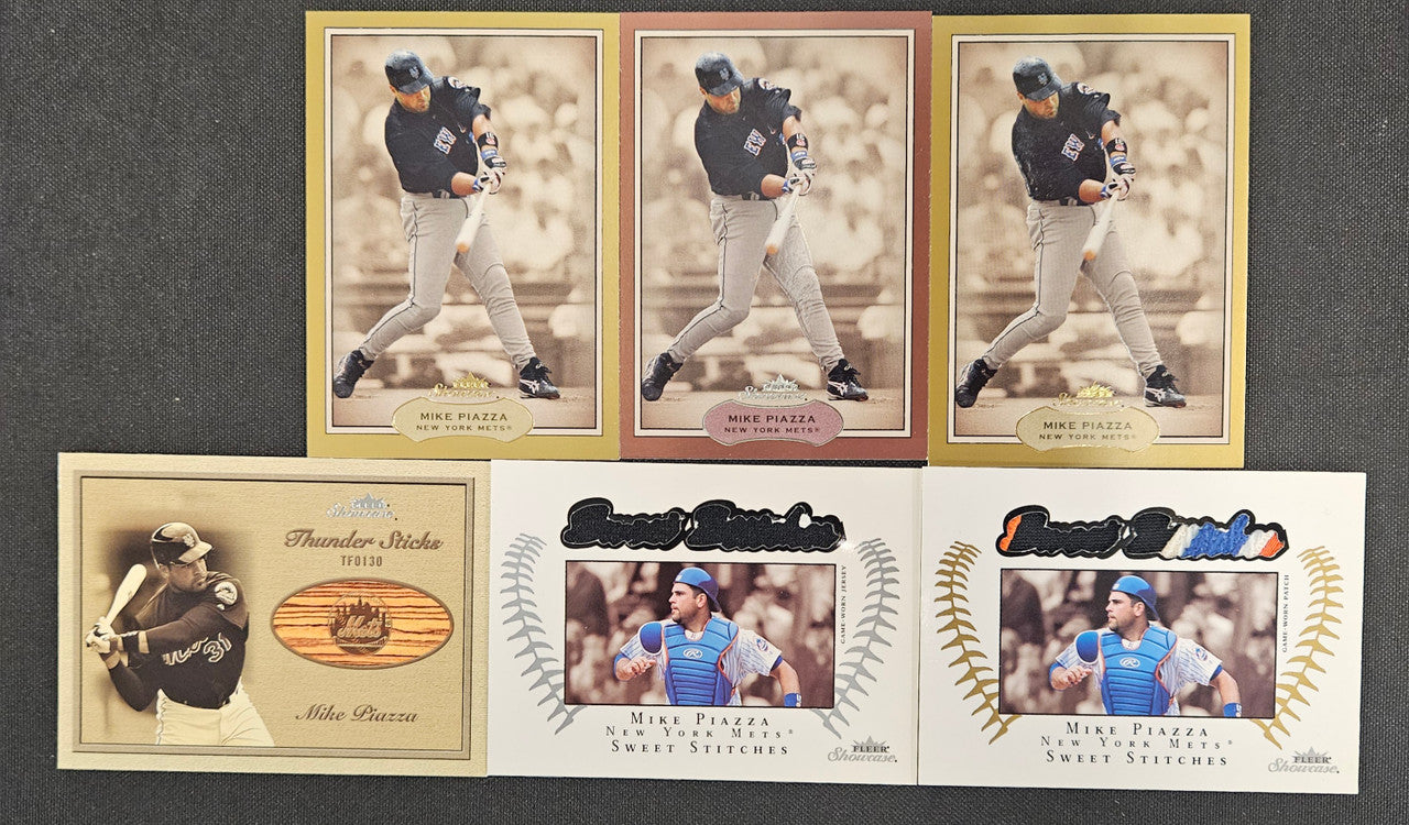 2003 Fleer Showcase Mike Piazza Lot Of 6