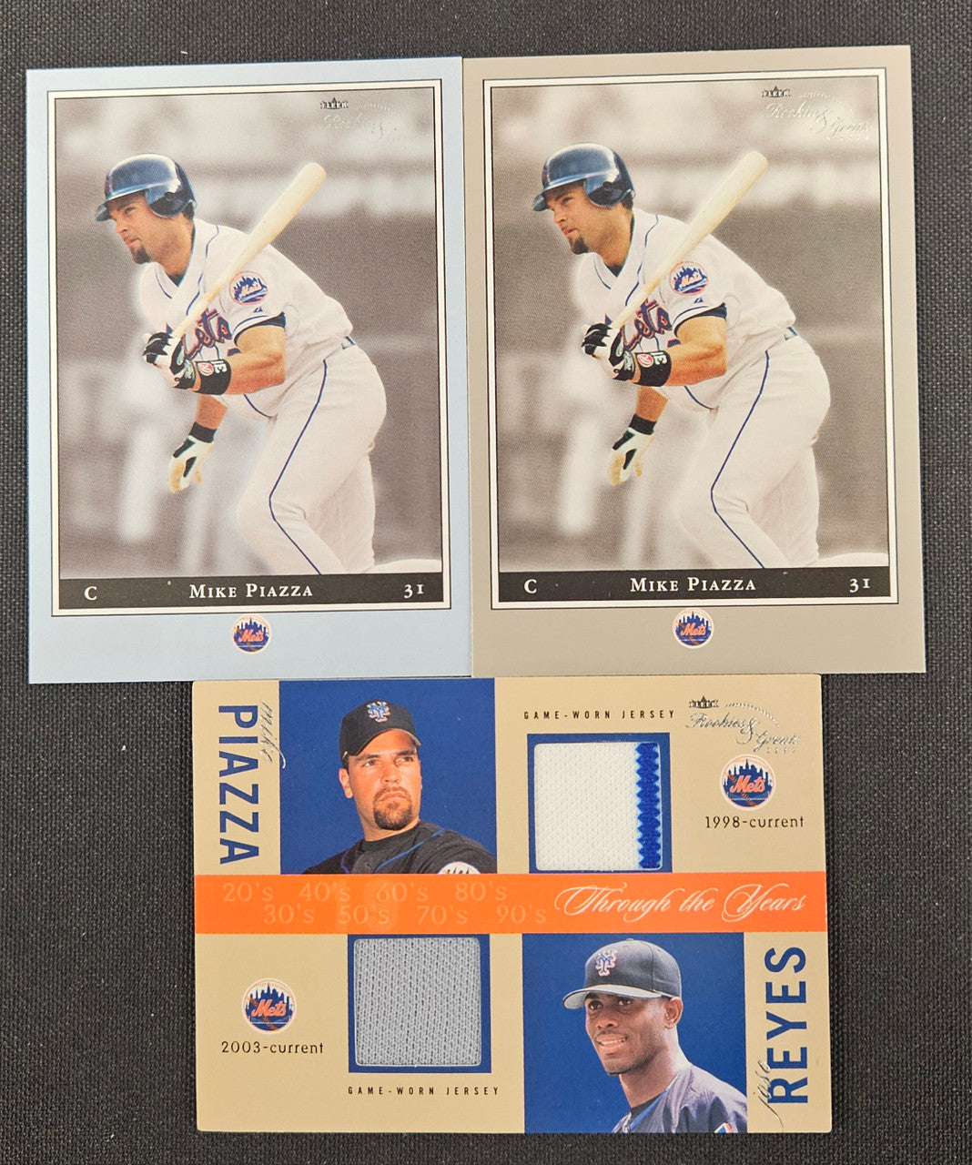 2003 Fleer Rookies And Greats Mike Piazza Lot Of 3