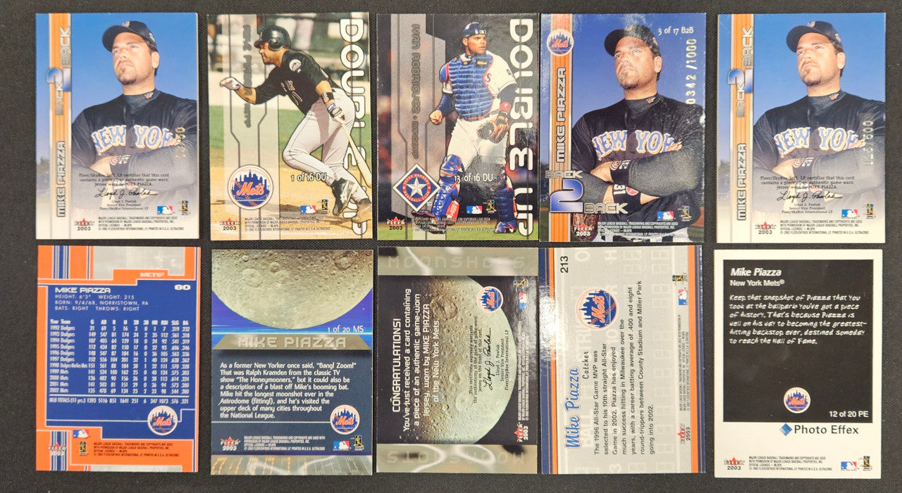 2003 Fleer Ultra Mike Piazza Lot Of 10