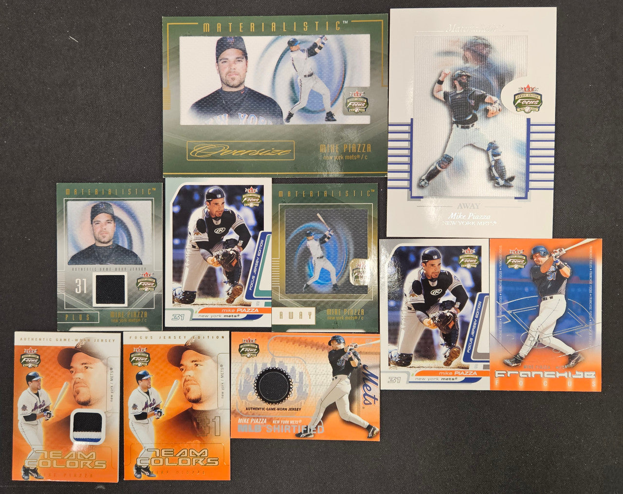 2002-03 Fleer Focus Jersey Edition Mike Piazza Lot Of 10