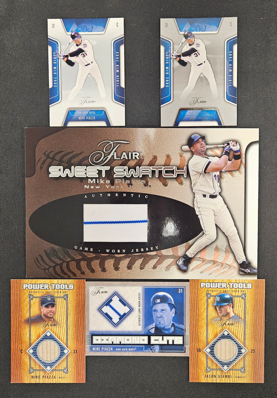 2002-03 Fleer Flair Mike Piazza Lot Of 6