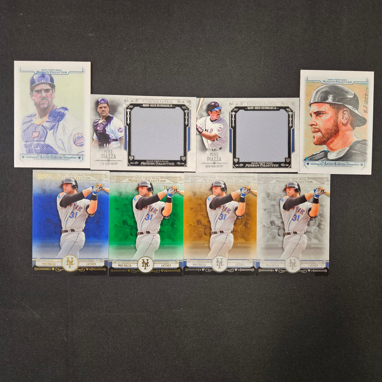 2015 Topps Museum Collection Mike Piazza Lot Of 8