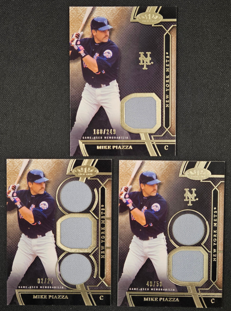 2015 Topps Tier 1 Mike Piazza Lot Of 3