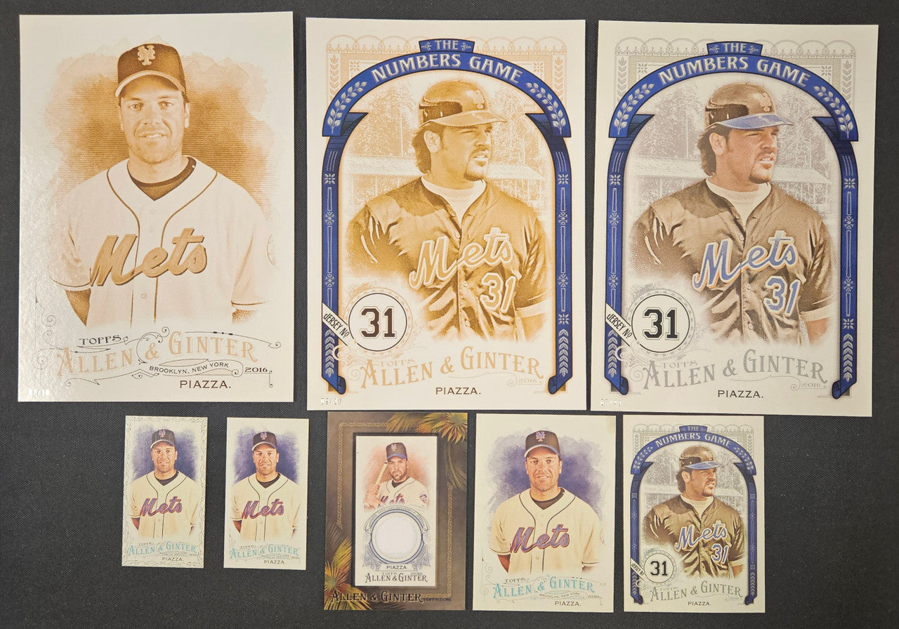 2016 Topps Allen & Ginter Mike Piazza Lot Of 8