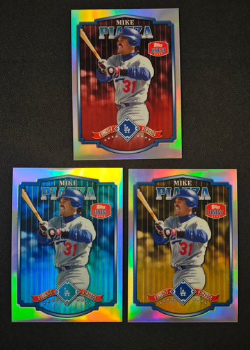 2014 Topps Finest Mike Piazza Lot Of 3