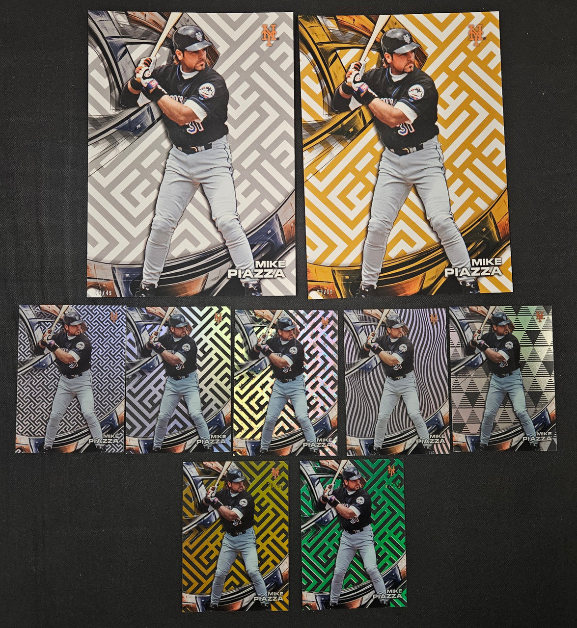 2016 Topps High Tek Mike Piazza Lot Of 9