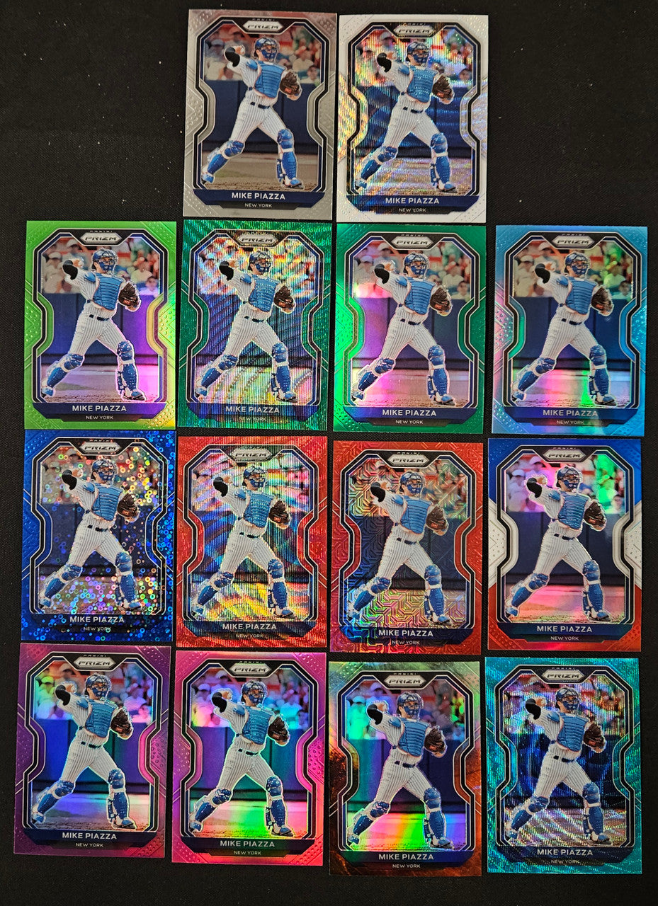 2021 Panini Prizm Mike Piazza Rainbow Lot Of 14