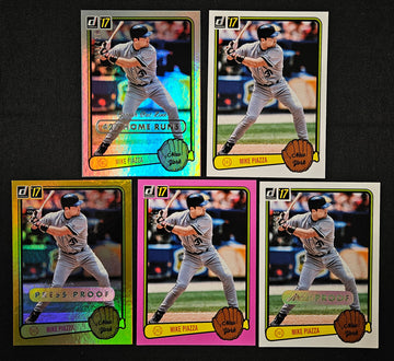 2017 Panini Donruss Mike Piazza Lot Of 5