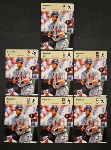 2004 Donruss Playoff Sportscaster Mike Piazza Tan Lot Of 7