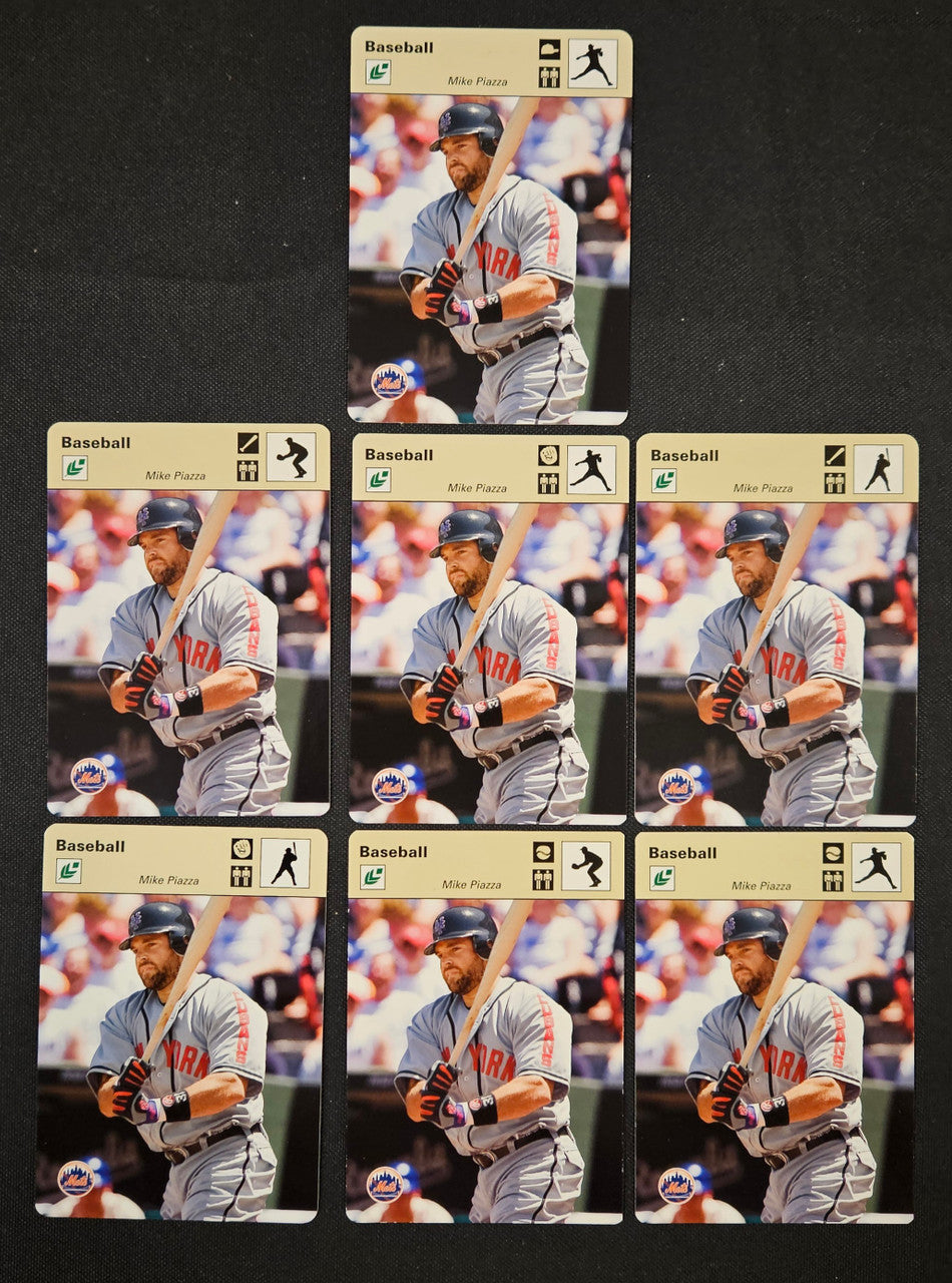 2004 Donruss Playoff Sportscaster Mike Piazza Tan Lot Of 7