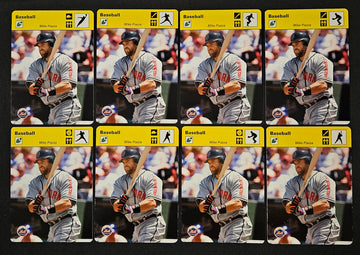 2004 Donruss Playoff Sportscaster Mike Piazza Yellow Lot Of 8