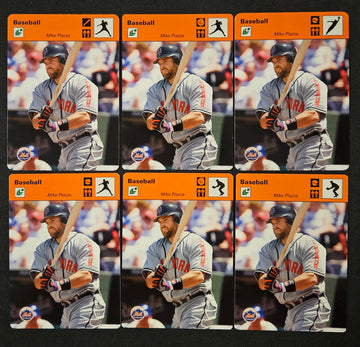 2004 Donruss Playoff Sportscaster Mike Piazza Orange Lot Of 6