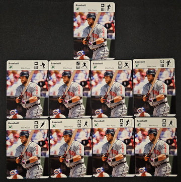 2004 Donruss Playoff Sportscaster Mike Piazza White Lot Of 9