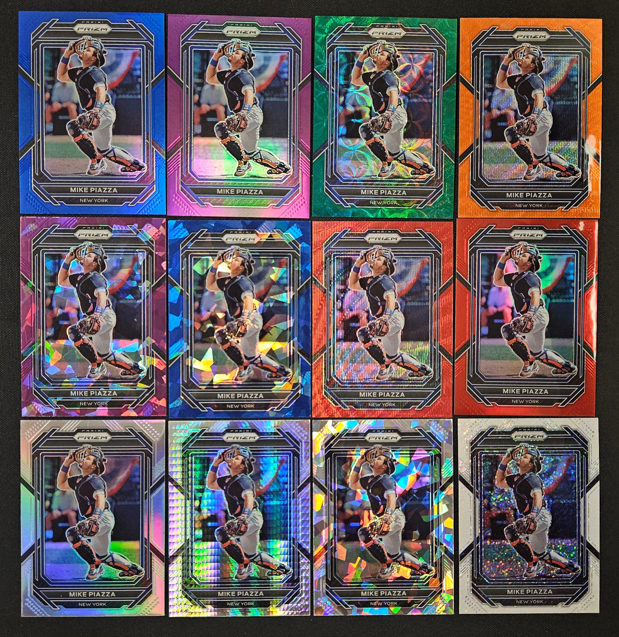 2023 Panini Prizm Mike Piazza Rainbow Lot Of 12