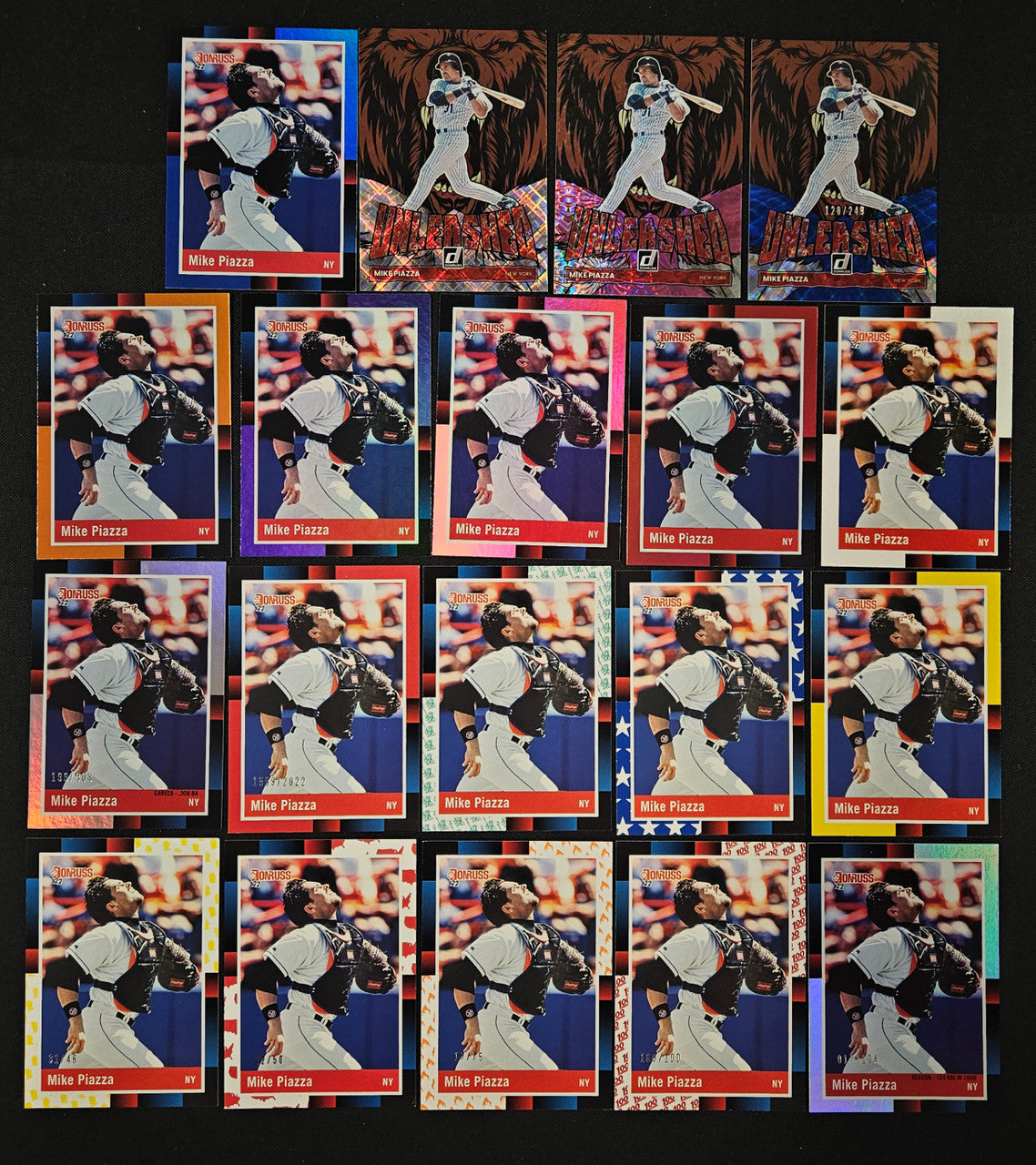 2022 Panini Donruss Mike Piazza Lot of 19