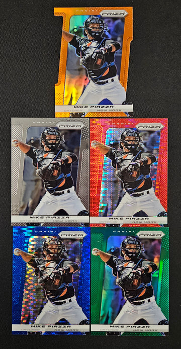2013 Panini Prizm Mike Piazza Rainbow Lot Of 5