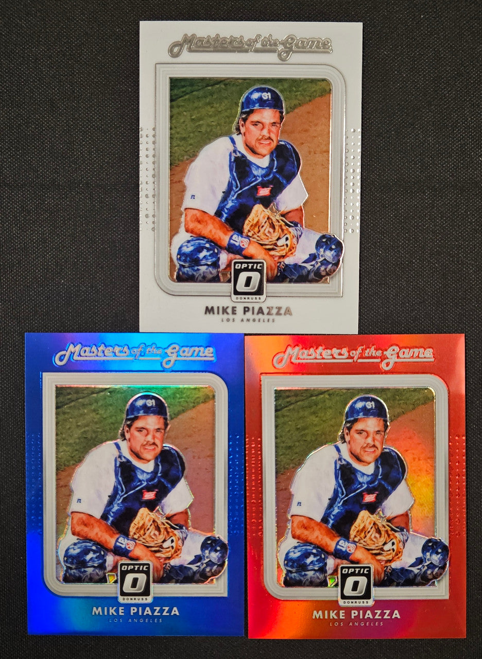 2016 Panini Donruss Optic Mike Piazza Masters Of The Game Lot Of 3