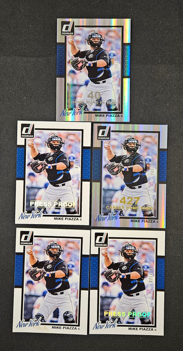 2014 Panini Donruss Mike Piazza Lot Of 5