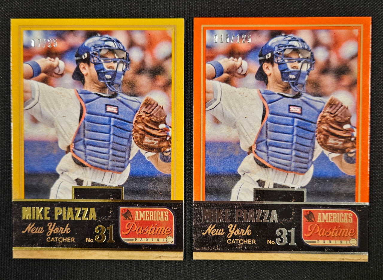 2013 Panini America's Pastime Mike Piazza Lot Of 2