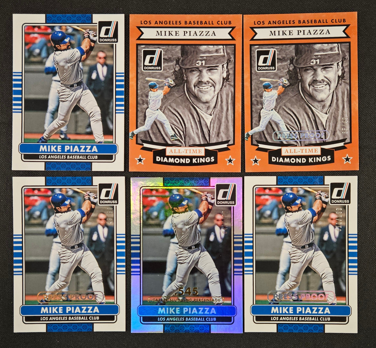 2015 Panini Donruss Mike Piazza Lot Of 6