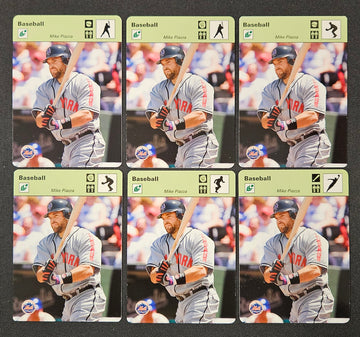 2004 Donruss Playoff Sportscaster Mike Piazza Green Lot Of 6