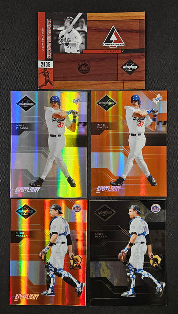 2005 Leaf Limited Mike Piazza Lot Of 5