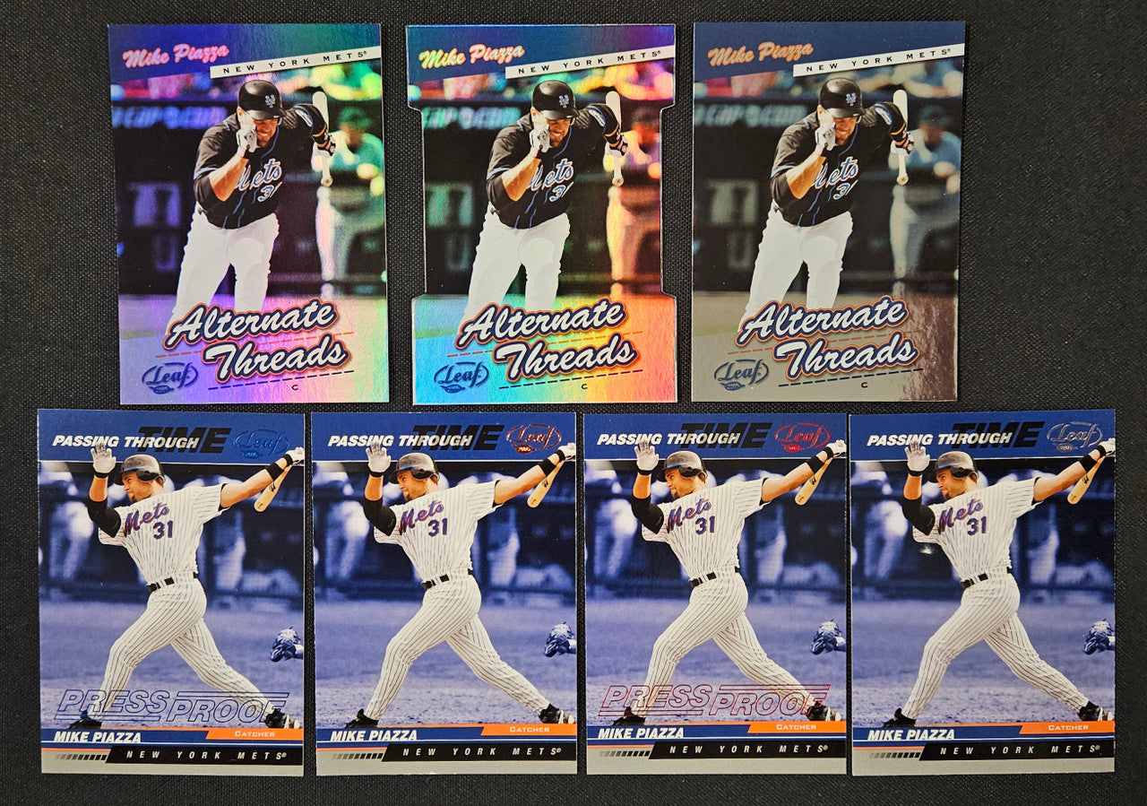2005 Leaf Mike Piazza Lot Of 7