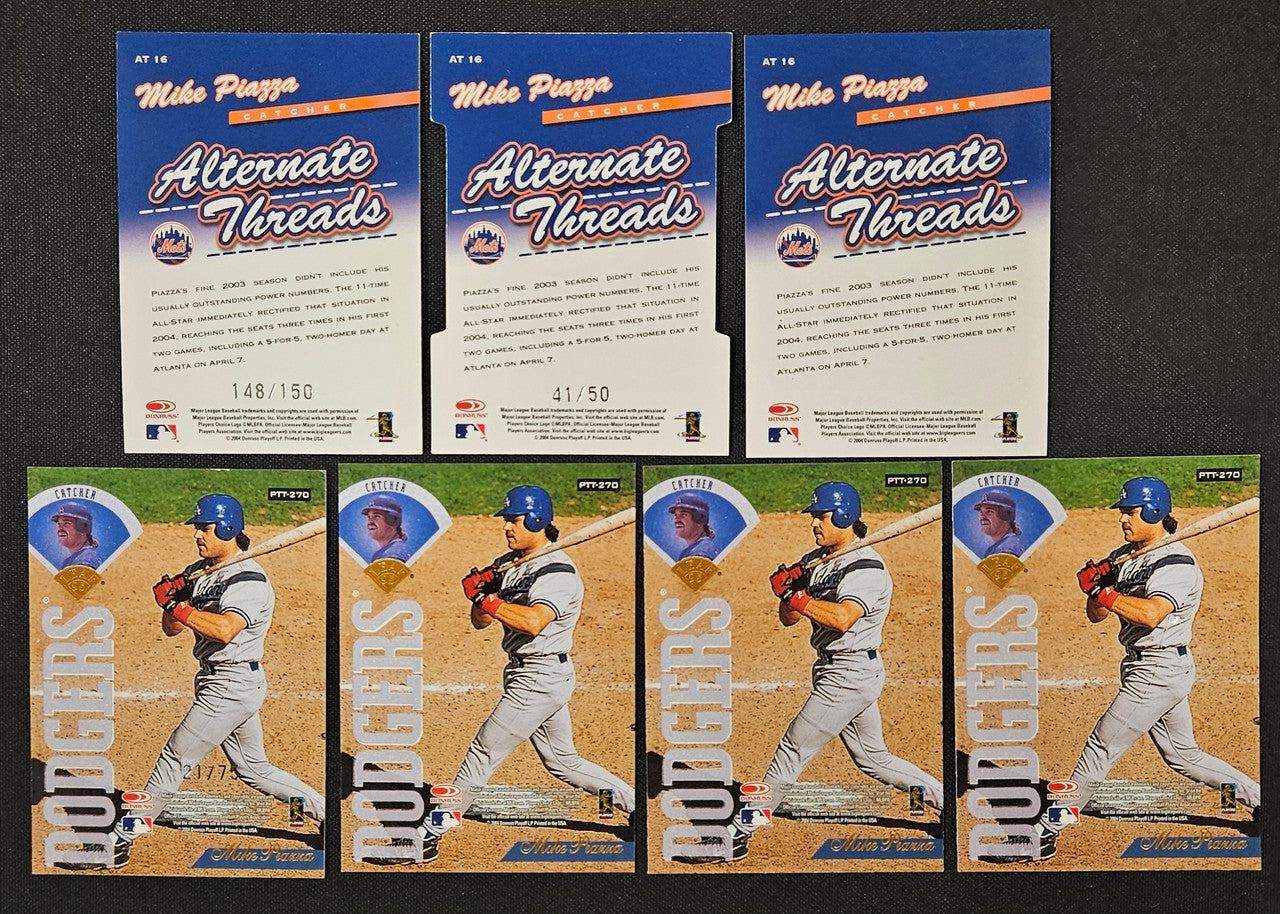 2005 Leaf Mike Piazza Lot Of 7