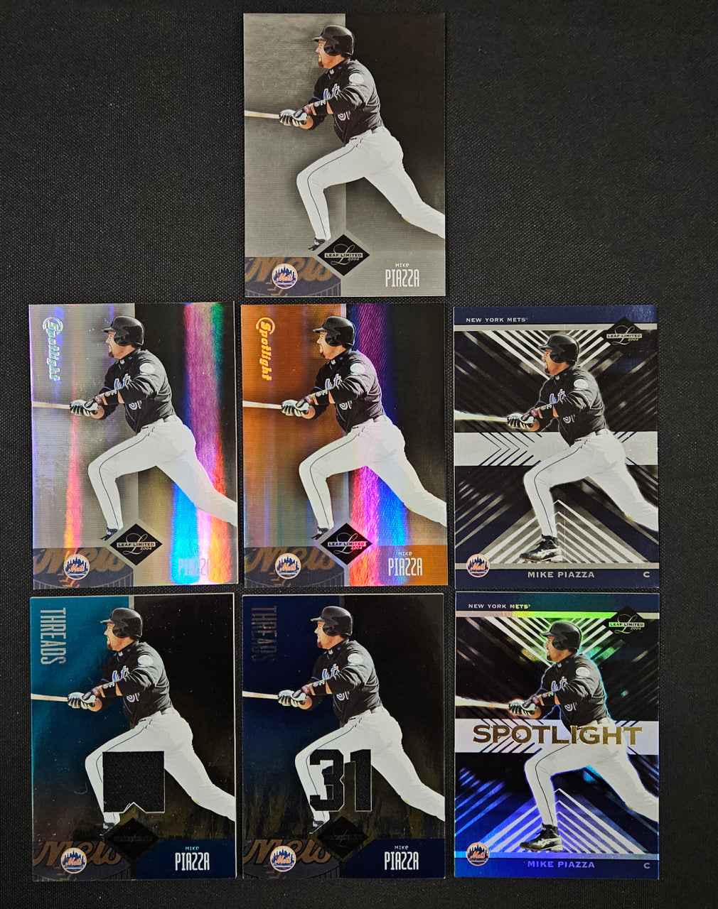 2004 Leaf Limited Mike Piazza Lot Of 7