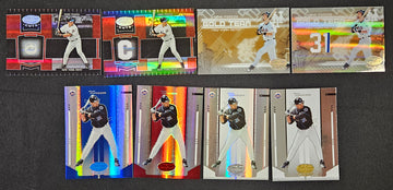 2004-05 Leaf Certified Materials/Cuts Mike Piazza Lot Of 8
