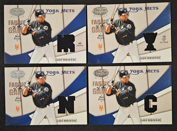 2004 Leaf Certified Materials Mike Piazza Fabric Of The Game Lot Of 4