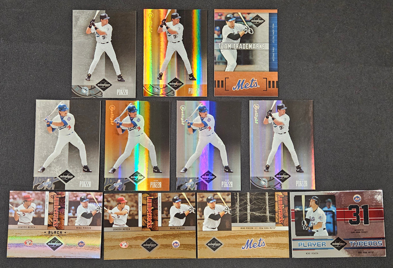 2004 Leaf Limited Mike Piazza Lot Of 11