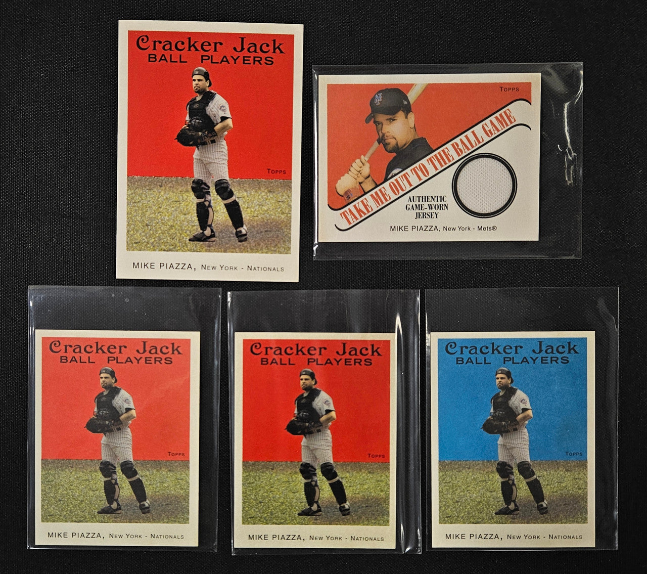 2004 Topps Cracker Jack Mike Piazza Lot Of 5