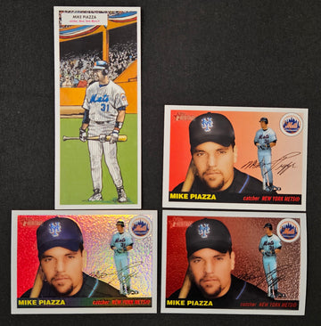 2004 Topps Heritage Mike Piazza Lot Of 4