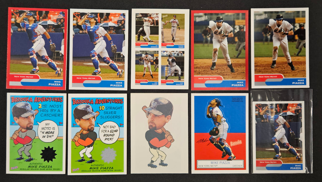 2004 Topps Bazooka Mike Piazza Lot Of 10