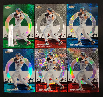 2005 Topps Finest Mike Piazza Rainbow Lot Of 6