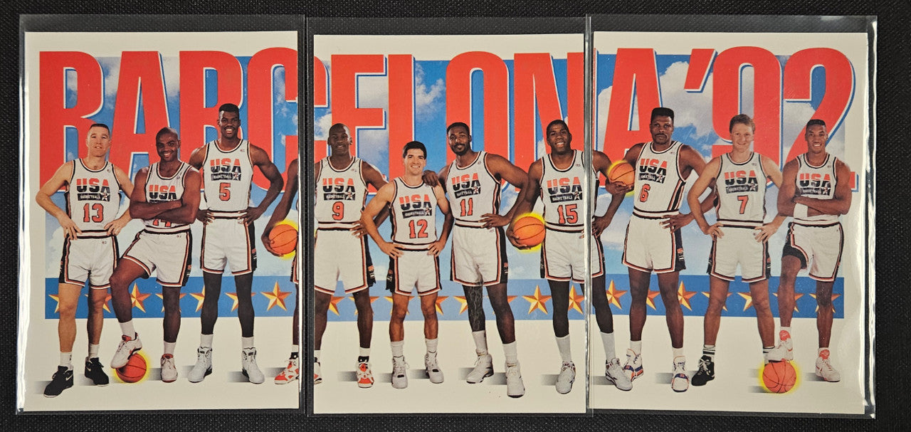 1992 Skybox USA Barcelona Dream Team #544 #545 #546