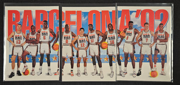 1992 Skybox USA Barcelona Dream Team #544 #545 #546